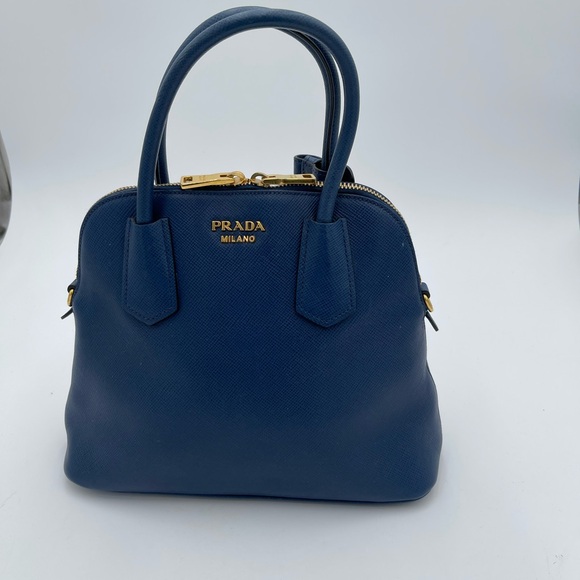 Prada Blue Women's Saffiano Leather - Picture 2 of 11